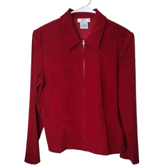 AGB Byer California Jacket Womens Petite Large Shoulder Pads - Picture 1 of 13